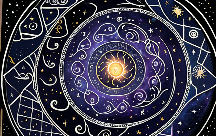 **Prompt:** "A mystical, swirling galaxy with astrological symbols intertwined with hand-drawn lines, representing fate and destiny. Emphasize Urdu calligraphy elements."
